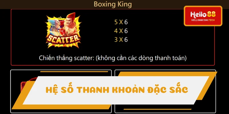 Hệ số thưởng đặc sắc nhất ở boxing kings