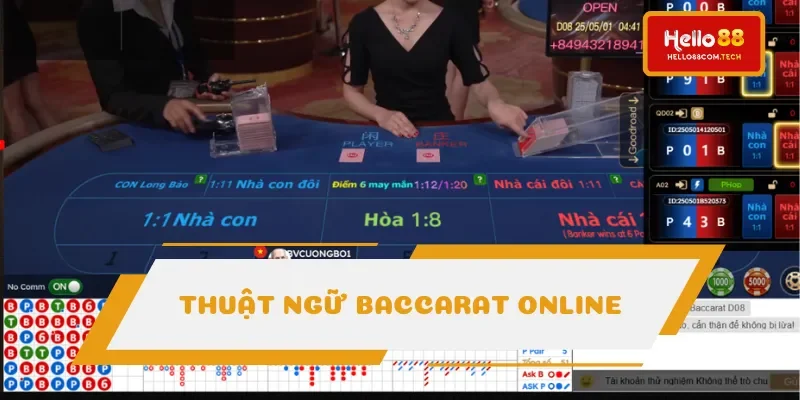 Thuật ngữ baccarat online phổ biến